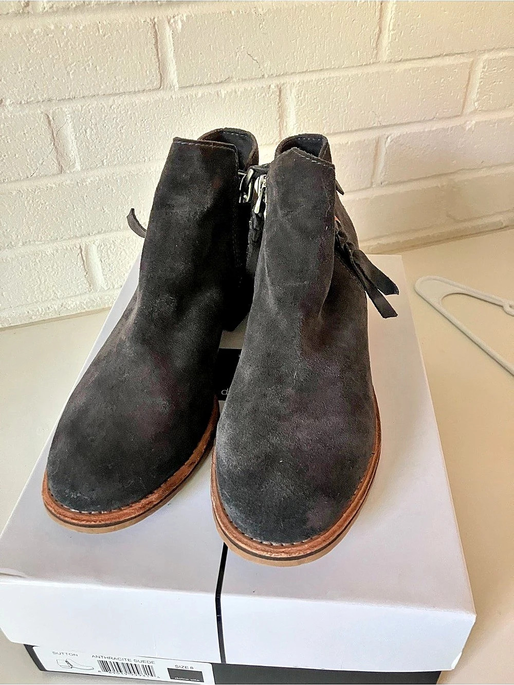 dolce vita Sutton Suede Ankle Bootie Black